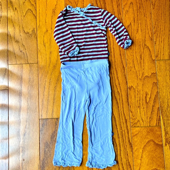 Kickee pants | long sleeve bodysuit with pants set. - Picture 1 of 6